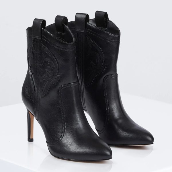 BCBG SARA WESTERN BOOT BCBGENERATION - BLACK