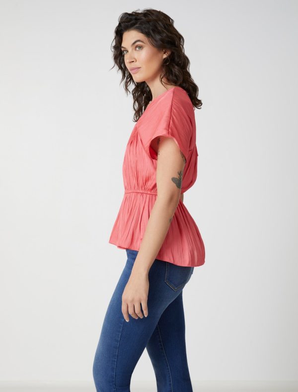 Bcbg Satin Peplum Top - Image 6