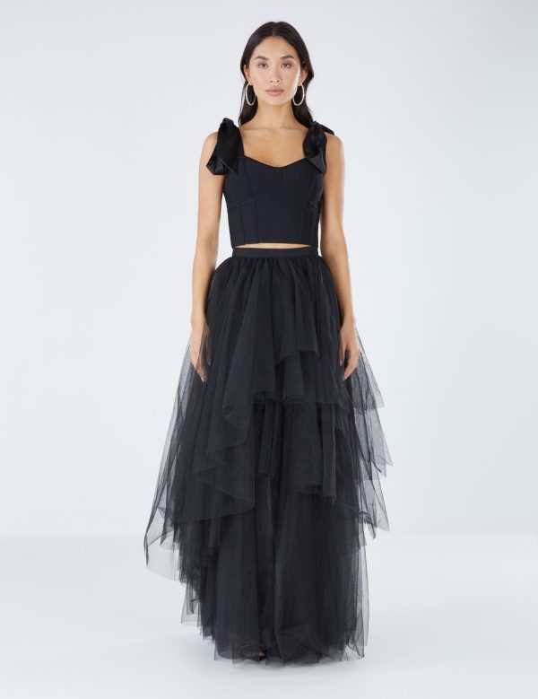 Bcbg Satin Tie Crop Top - Image 2