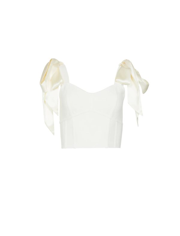 Bcbg Satin Tie Crop Top - Image 17