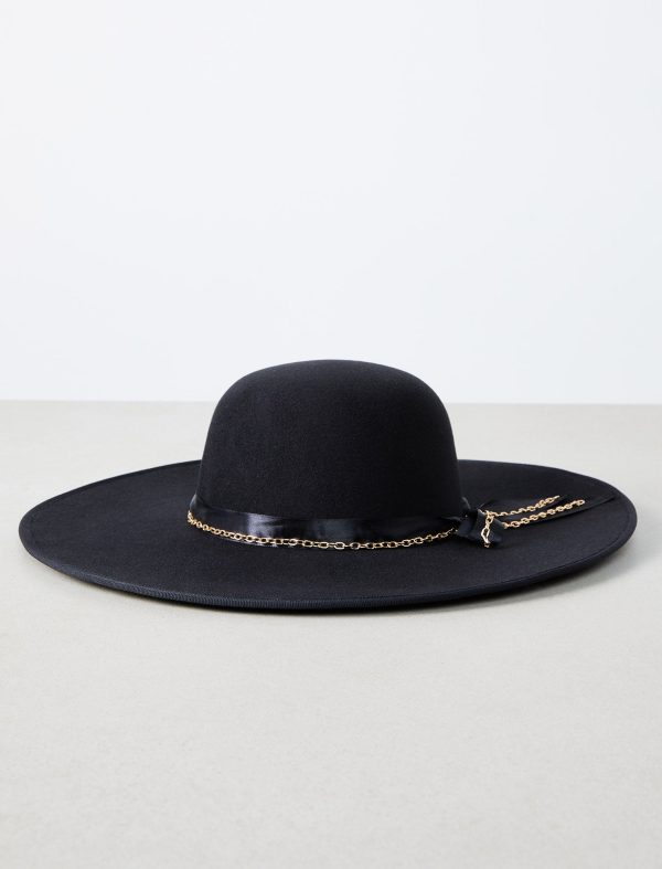 Bcbg Satin Tied Chain Floppy Hat - Image 2