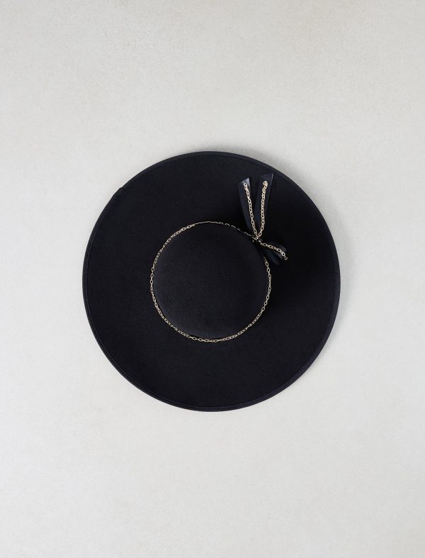 Bcbg Satin Tied Chain Floppy Hat - Image 3