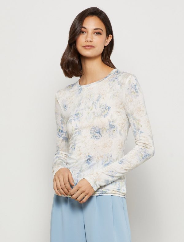 Bcbg Sea Salt Long Sleeve Tee