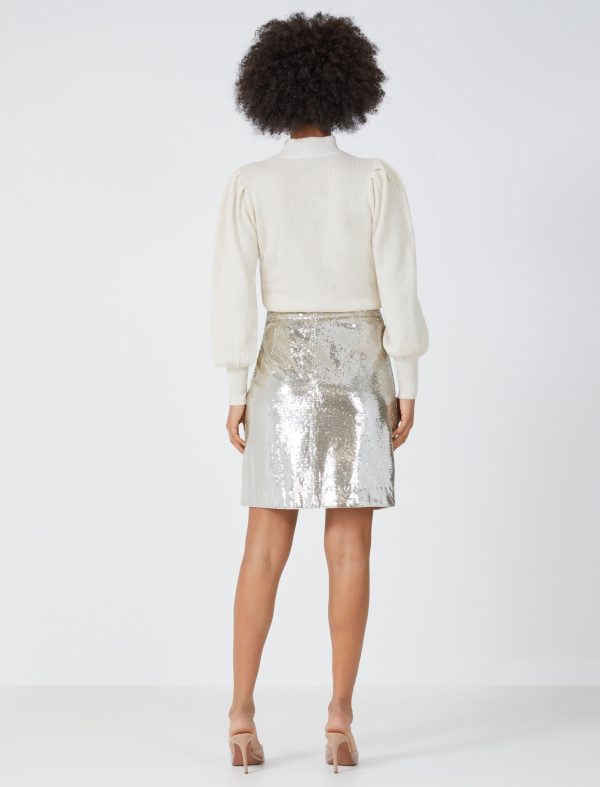 Bcbg Sequined Mini Skirt - Image 4