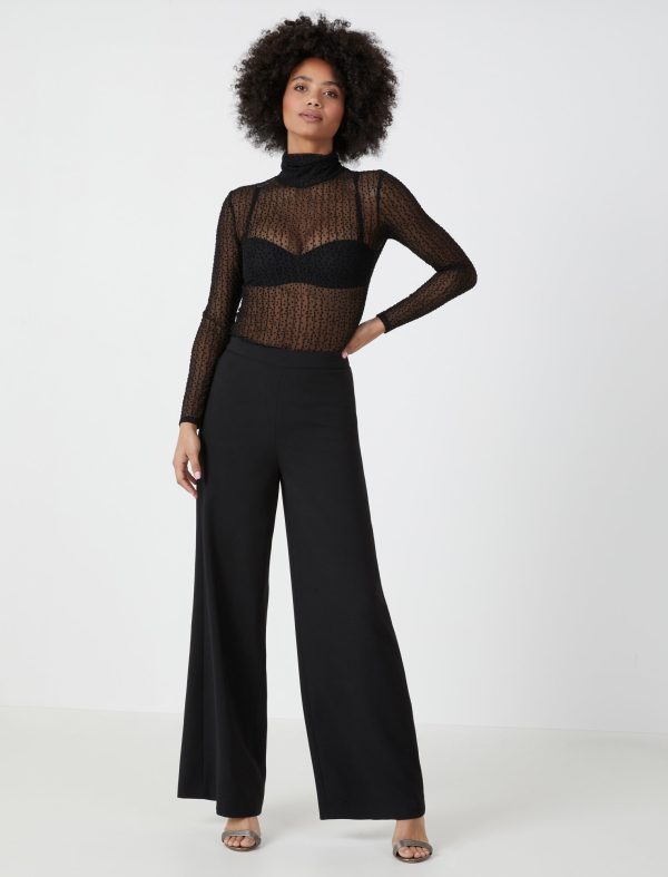 Bcbg Sheer Turtleneck Top - Image 3