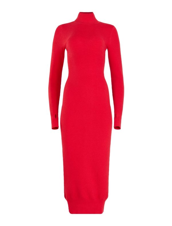 BCBG AVENA SWEATER DRESS - RHUBARB - Image 6