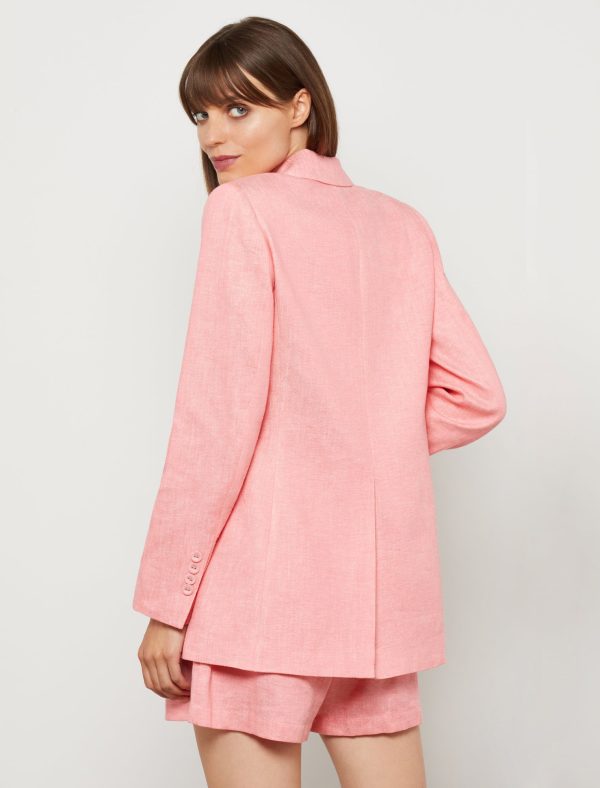 Bcbg Single Button Linen Blazer - Image 11