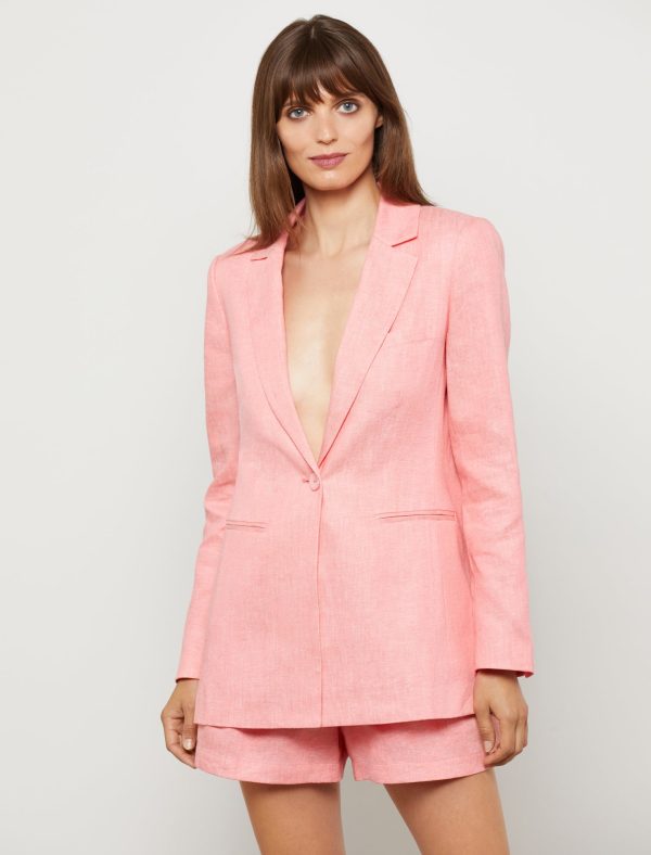 Bcbg Single Button Linen Blazer - Image 14