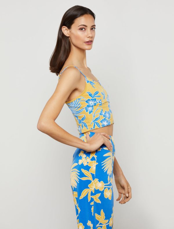 Bcbg Sleeveless Floral Crop Top - Image 3