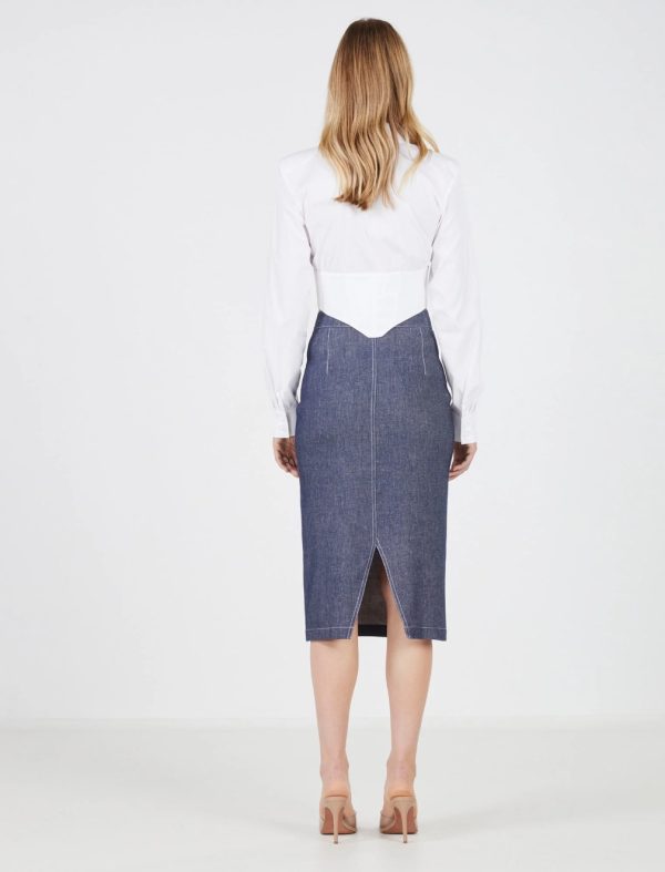 BCBG SOLNI LINEN SKIRT - Image 4