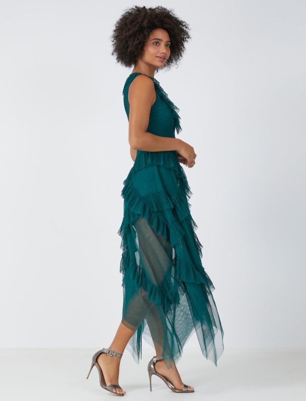 Bcbg Sophie Ruffled Evening Dress - Image 5