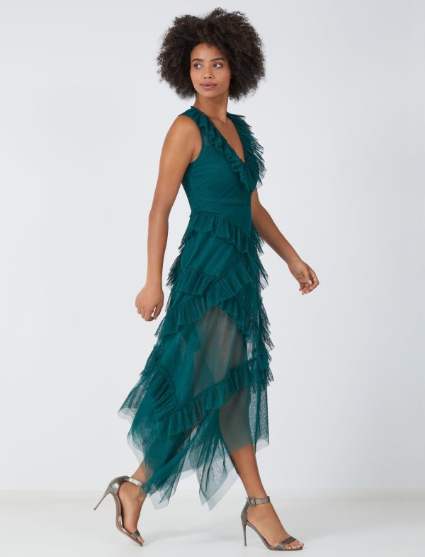 Bcbg Sophie Ruffled Evening Dress - Image 8