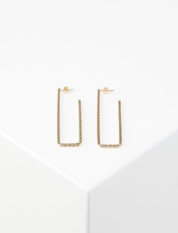 Bcbg Square Hoop Earrings