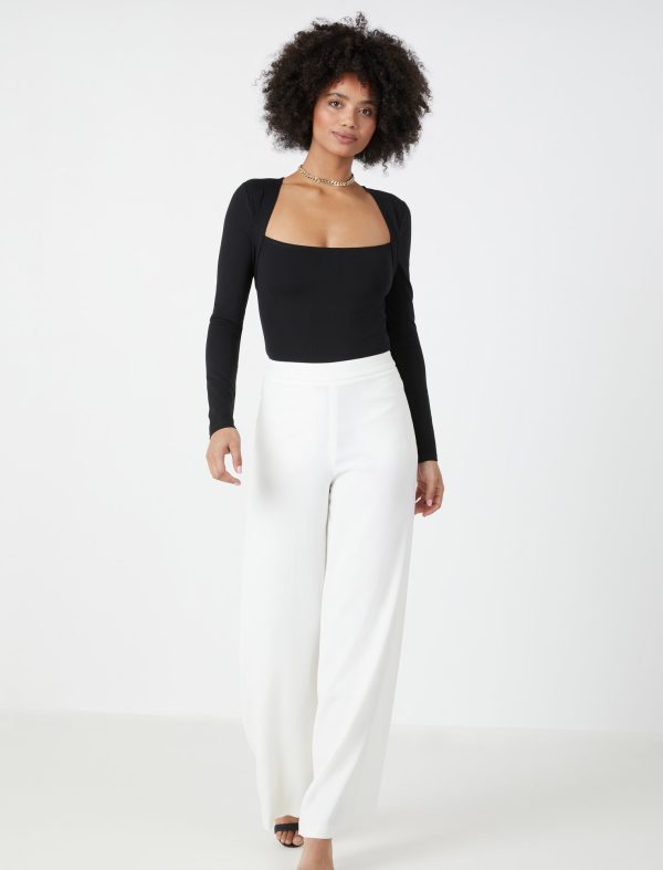 Bcbg Square Neck Bodysuit