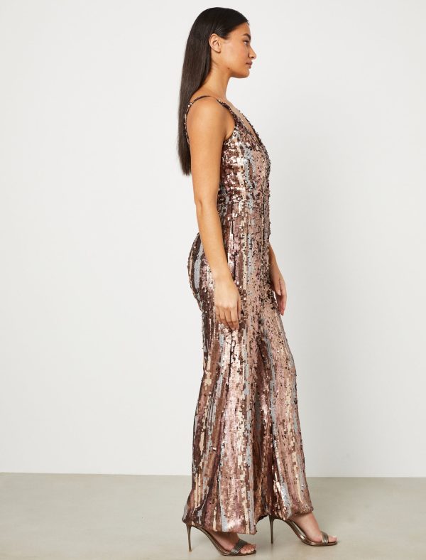 Bcbg Starling Sequin Jumpsuit - Image 8