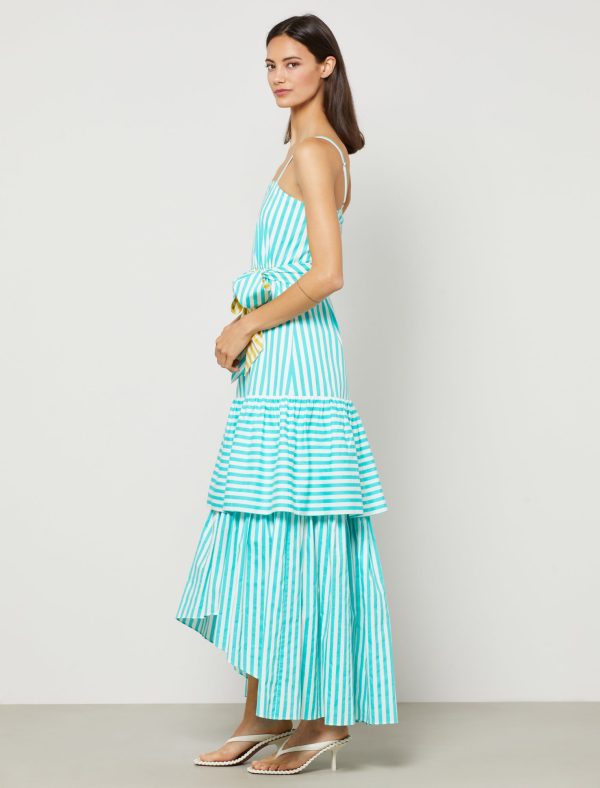 Bcbg Striped Bow Belt Maxi Dress - Image 3