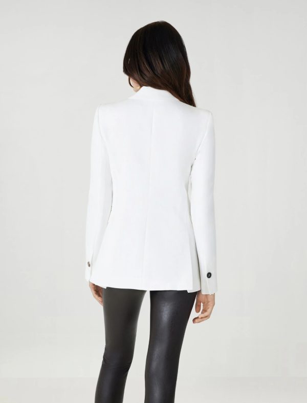 BCBG STRUCTURED TAILORED JACKET - WHITE - Image 3