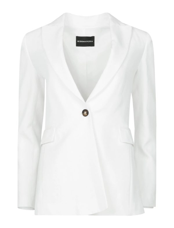 BCBG STRUCTURED TAILORED JACKET - WHITE - Image 4