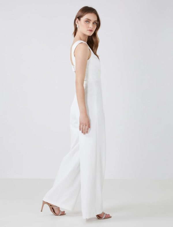 BCBG THATCHER JUMPSUIT - OFF WHITE - Image 2