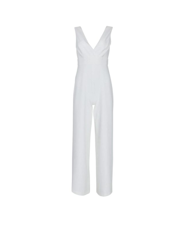 BCBG THATCHER JUMPSUIT - OFF WHITE - Image 4