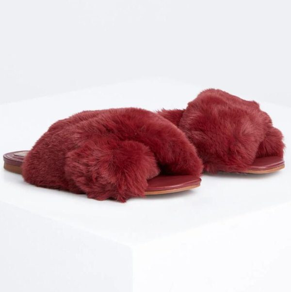 BCBG THEA SLIPPER - BURGUNDY