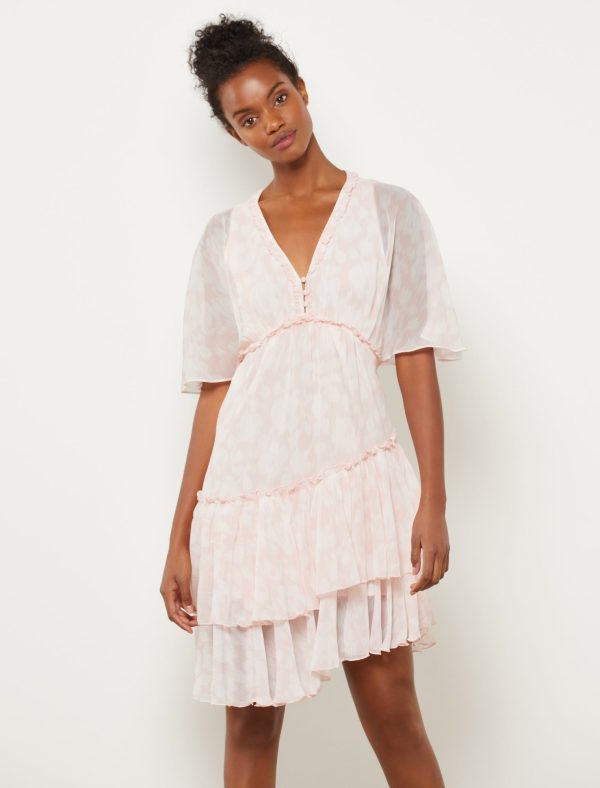 Bcbg Tiered Ruffle Midi Day Dress - Image 2