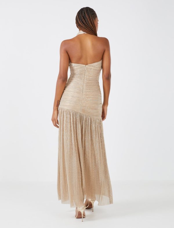 Bcbg Tina Metallic Evening Dress - Image 3