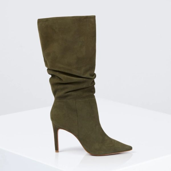 BCBG TONI TALL BOOT - OLIVE SUEDE - Image 3