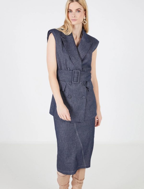 BCBG TORTE SLEEVELESS JACKET - Image 2