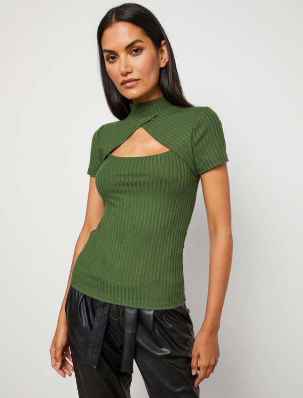 Bcbg Turtleneck Cutout Top - Image 5