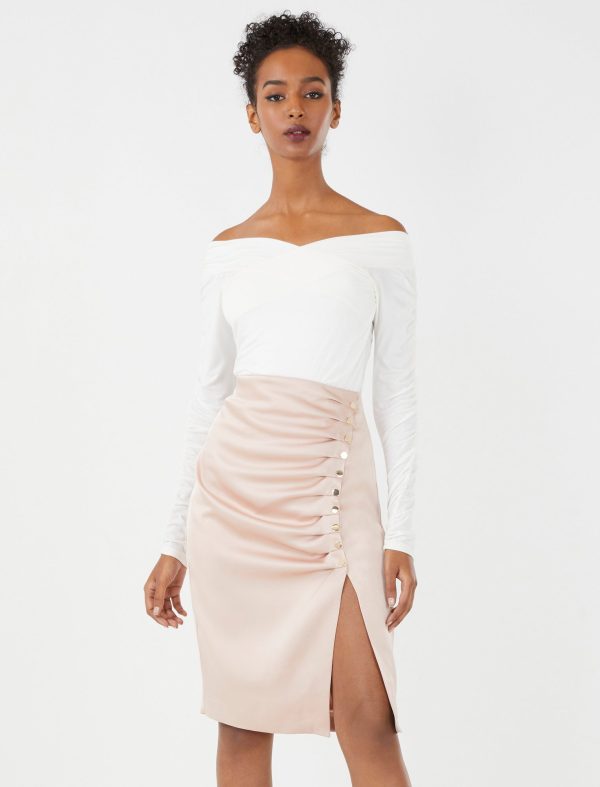 Bcbg Belle Satin Skirt - Image 12