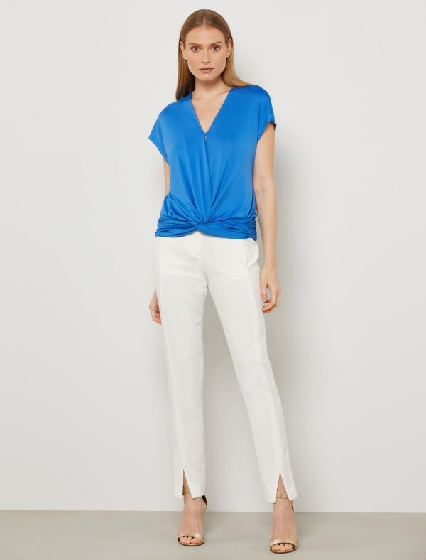 Bcbg V-Neck Front Knot Top - Image 9