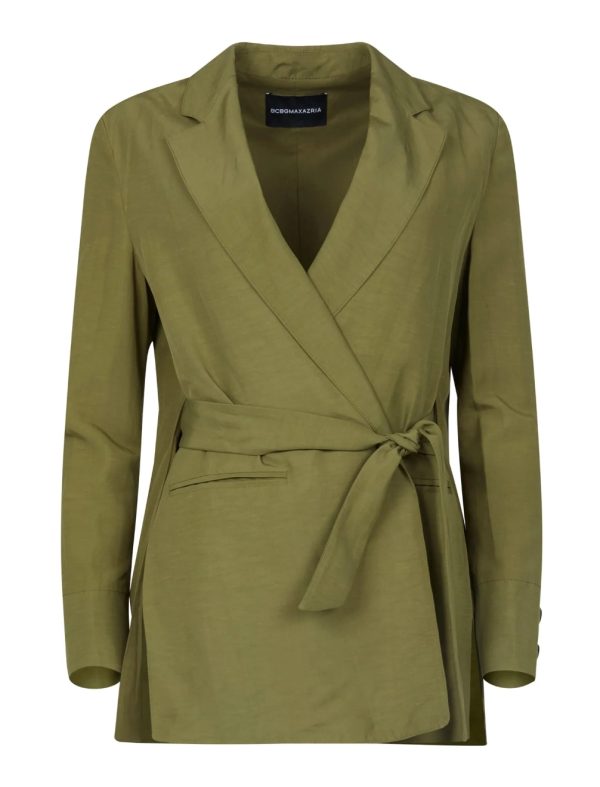 BCBG BELTED TAILORED JACKET - GREEN - Image 6