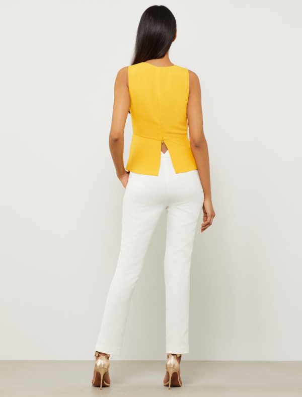 Bcbg V-Neck Gathered Knot Top - Image 4