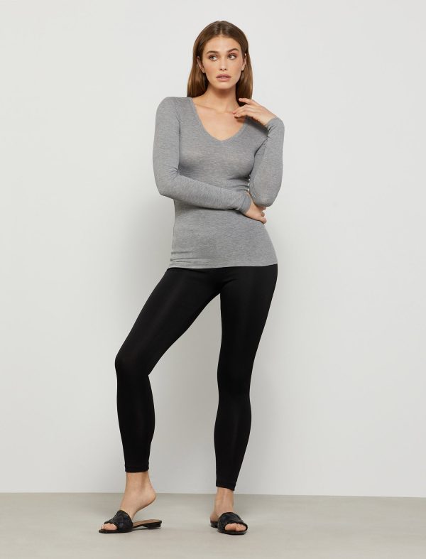 Bcbg V-Neck Long Sleeve Top - Image 2