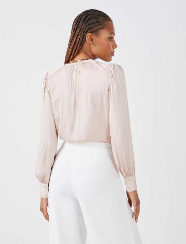 Bcbg V-Neck Satin Bodysuit - Image 19