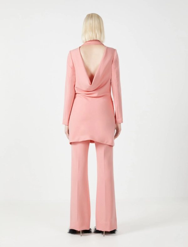 BCBG VALENTINA FLARED PANT - SALMON ROSE - Image 3