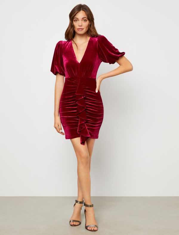 Bcbg Velvet Bodycon Dress