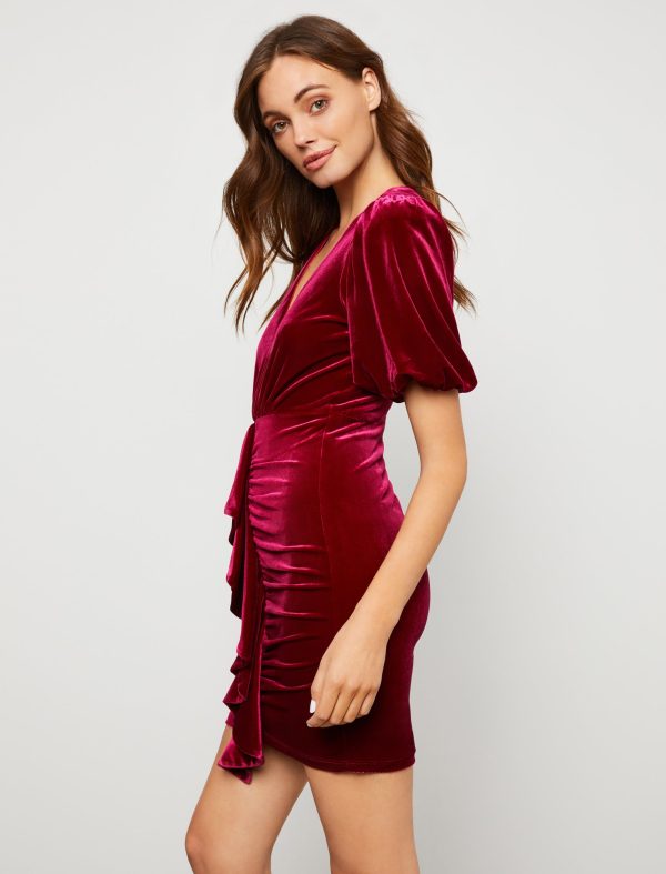 Bcbg Velvet Bodycon Dress - Image 3