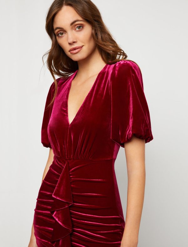 Bcbg Velvet Bodycon Dress - Image 4