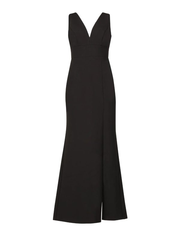 BCBG VINCENT CUTOUT BACK EVENING DRESS - BLACK - Image 5