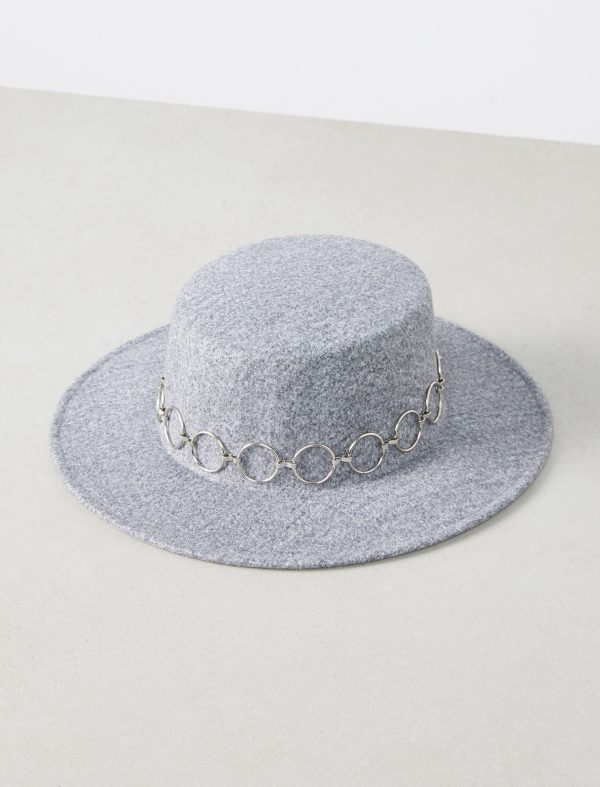 Bcbg Wide Brim Chain Boater Hat - Image 3