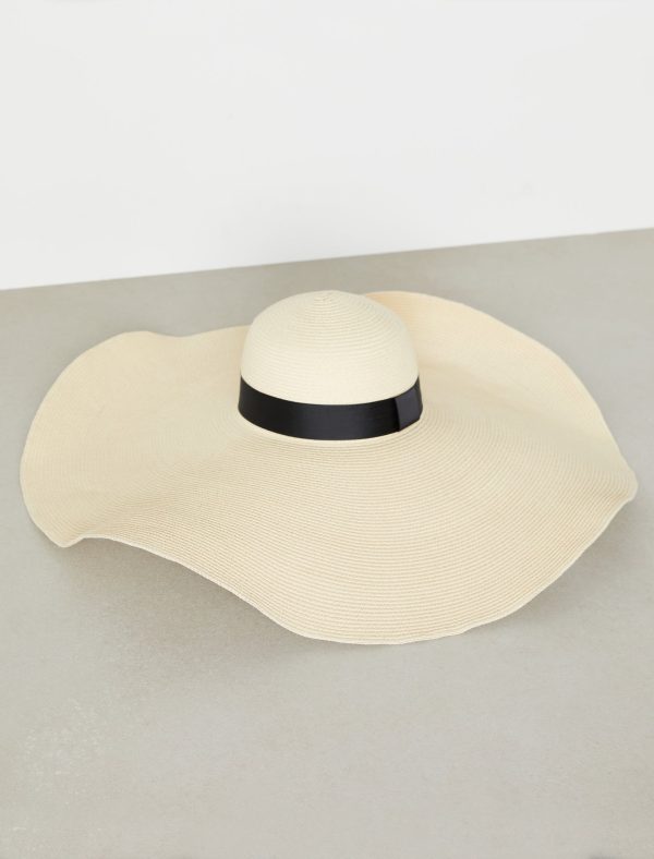 Bcbg Wide Brim Straw Floppy Hat