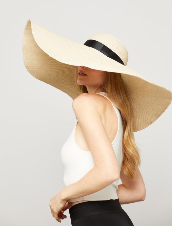 Bcbg Wide Brim Straw Floppy Hat - Image 7