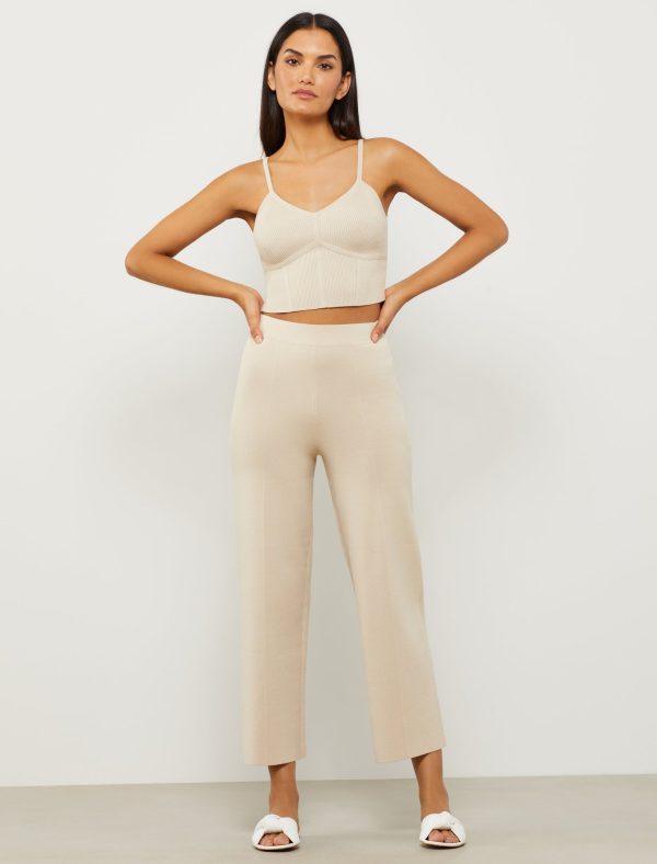 Bcbg Wide-Leg Cropped Pant