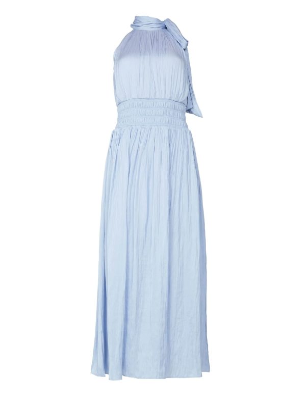 BCBG XENIA HALTER MAXI DRESS - XENON BLUE - Image 5