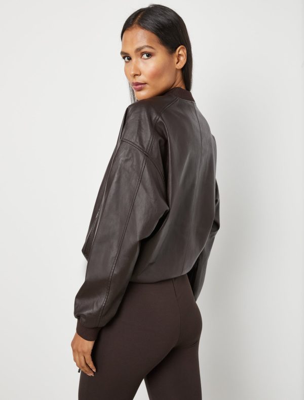 Bcbg Zip-Up Bomber Jacket - Image 5