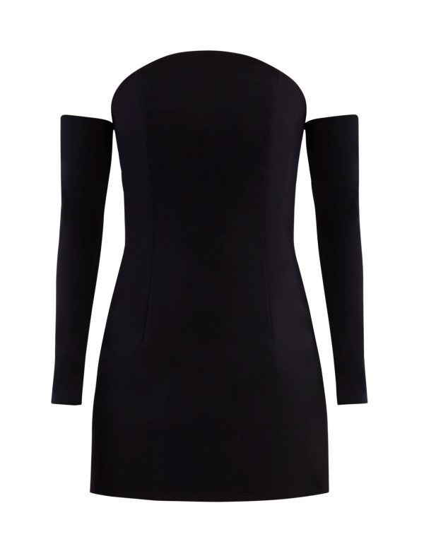 BCBG ZUMA MINI DRESS - BLACK - Image 6