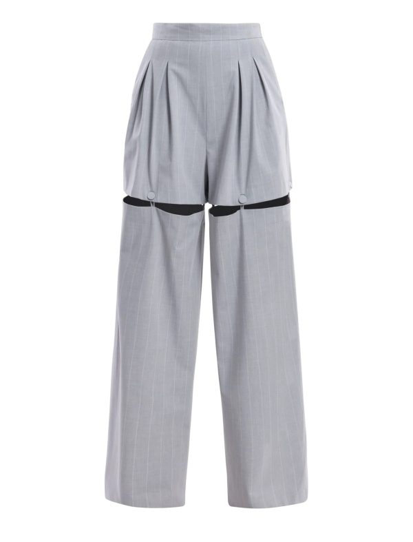 FEELTA LAVERNE OVERSIZED TROUSER - LT. HEATHER GREY - Image 7