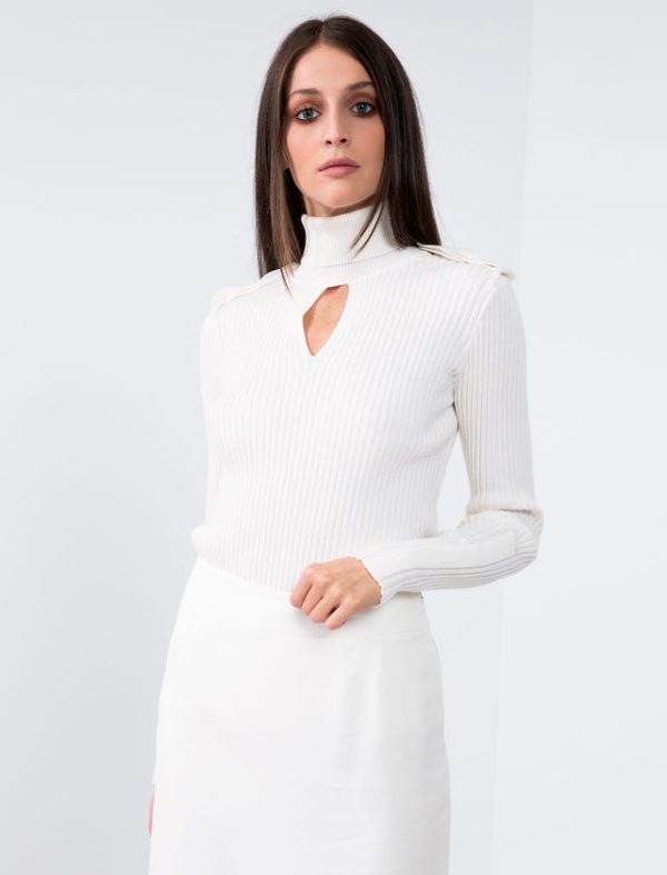 Bcbg MICRO-RIB KNITWEAR TOP - Image 5